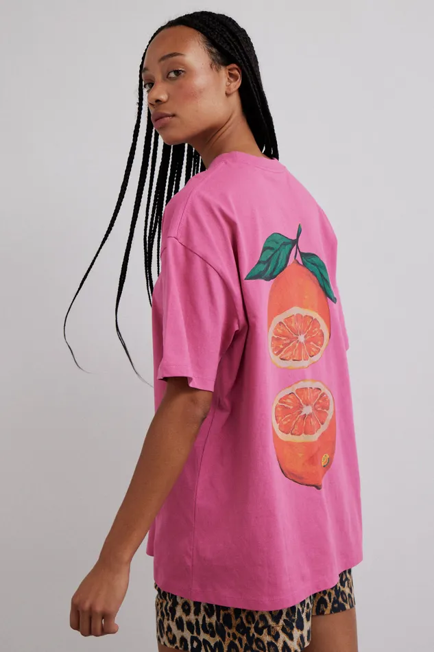 Women Tops Damson Madder Grapefruit Tee
