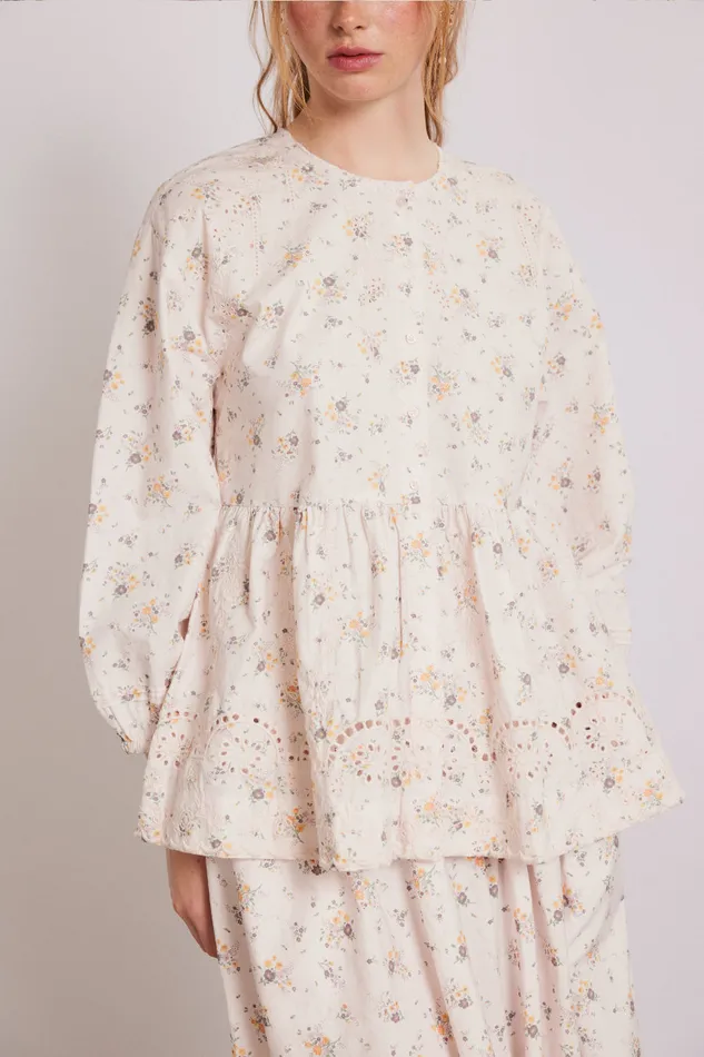 Women Tops Damson Madder Gretchen Blouse 8211 Vintage Ditsy