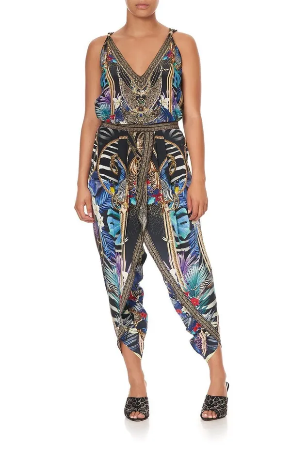Women Trousers and Leggings Camilla Gathered Wrap Front Trouser Rainbow Room