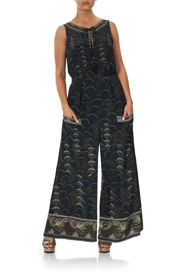 Women Trousers and Leggings Camilla Wide Leg Trouser With Front Pockets Wise Wings