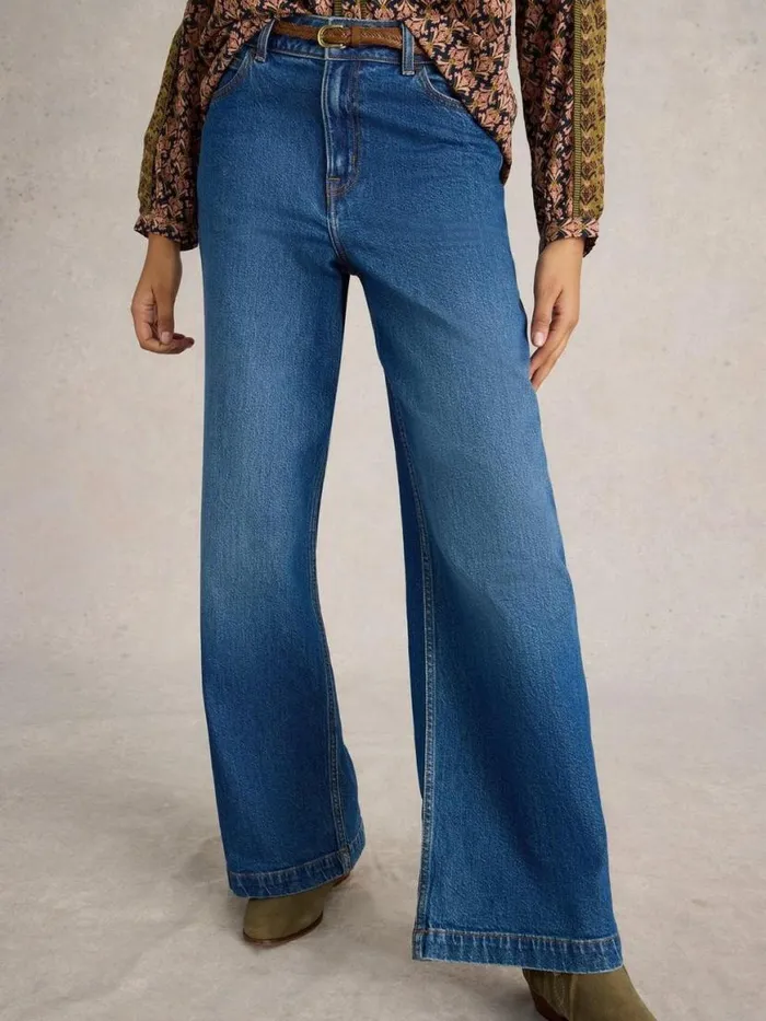 Women Trousers White Stuff Ayla Wide Leg Jean Mid Denim Women Trousers White Stuff Ayla Wide Leg Jean Mid Denim
