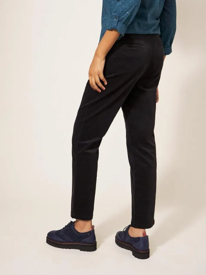 Women Trousers White Stuff Savannah Velvet Trouser Pure Black