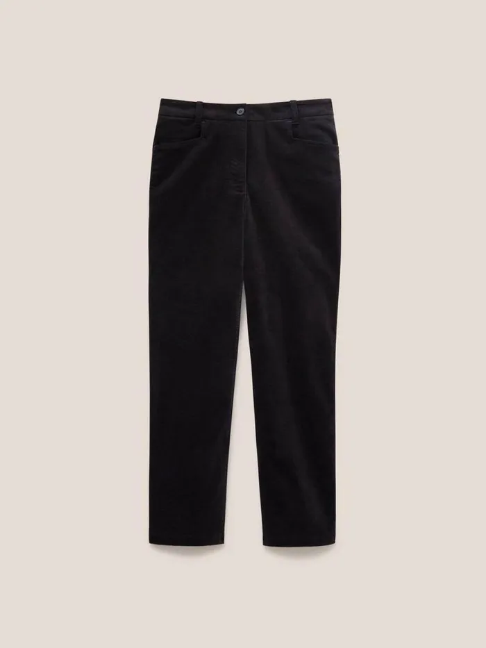 Women Trousers White Stuff Savannah Velvet Trouser Pure Black