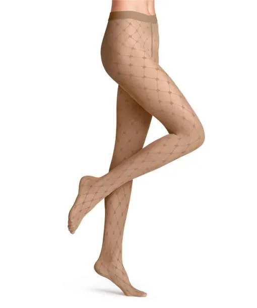 Women Twisted Story 20 DEN Women Tights Powder FALKE Tights and Leggings