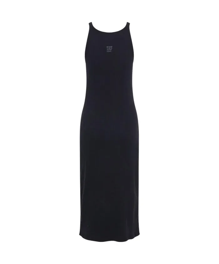 Women WASHED BLACK ONE TEASPOON RIB SINGLET DRESS One Teaspoon Midi and Maxi Dresses
