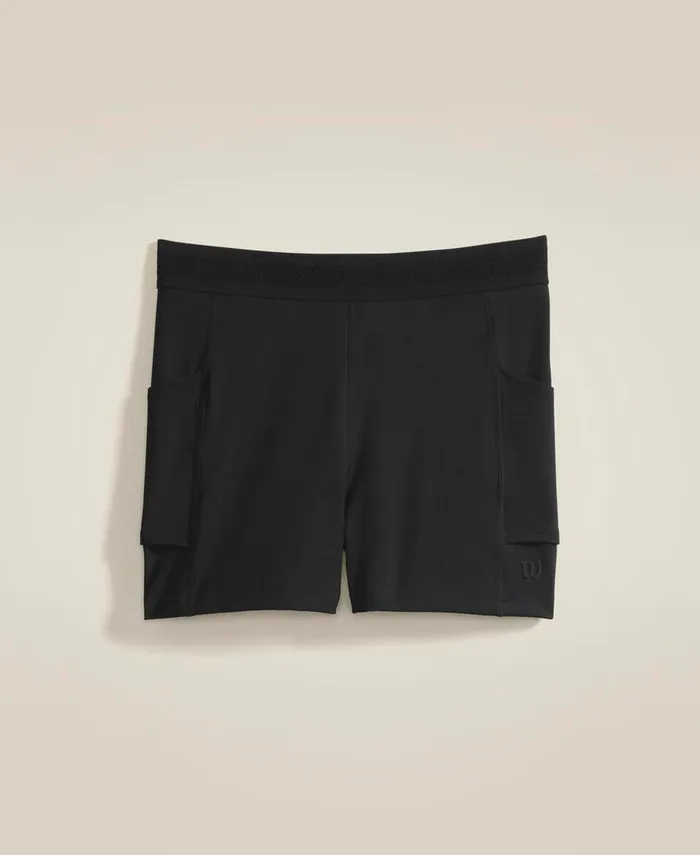 Women Wilson Carry All Tennis Short 8211 Black Shorts