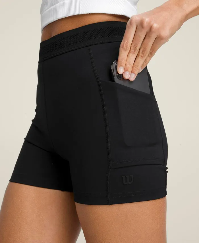 Women Wilson Carry All Tennis Short 8211 Black Shorts