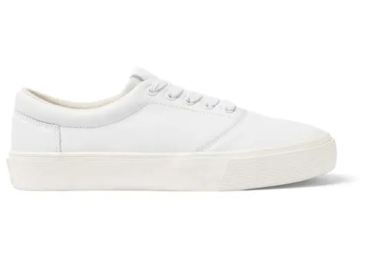 Women WomenFenix White Leather TOMS Sneakers