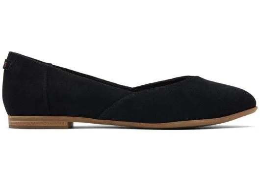 Women WomenJutti Neat Black Suede Flat True Black TOMS Dress Casual