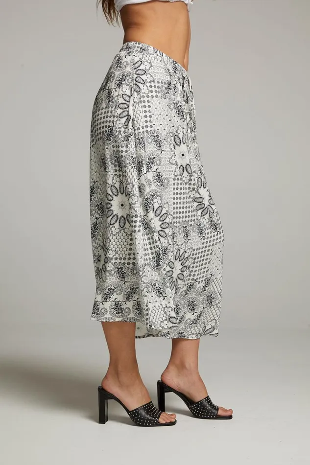 Womens Chaser Brand Bottoms Darby Paisley Bandana Midi Skirt