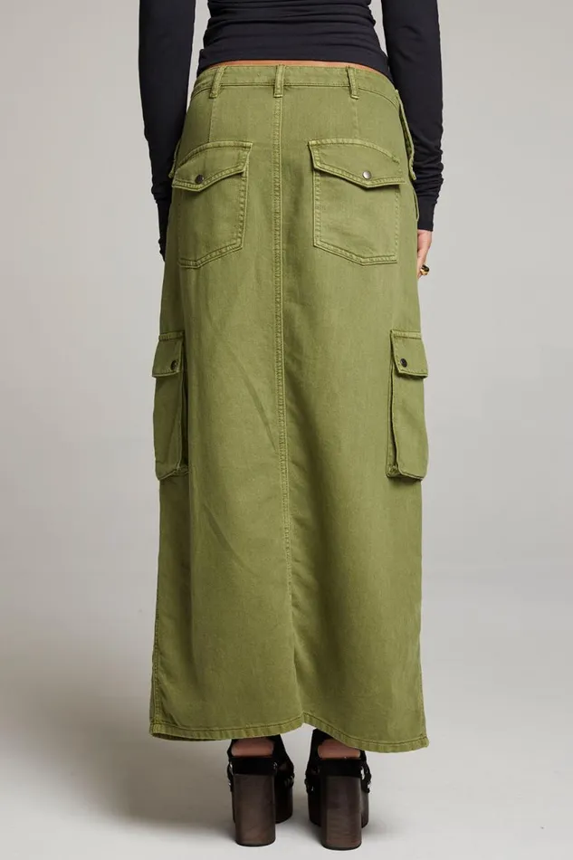 Womens Chaser Brand Bottoms Tri Sphagnum Maxi Skirt