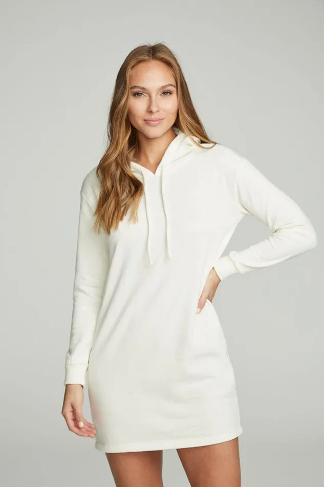 Womens Chaser Brand Dresses Long Sleeve Hoodie Dress