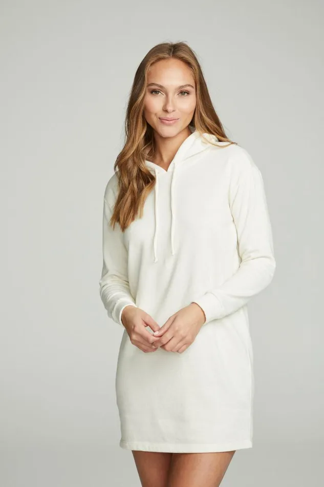Womens Chaser Brand Dresses Long Sleeve Hoodie Dress