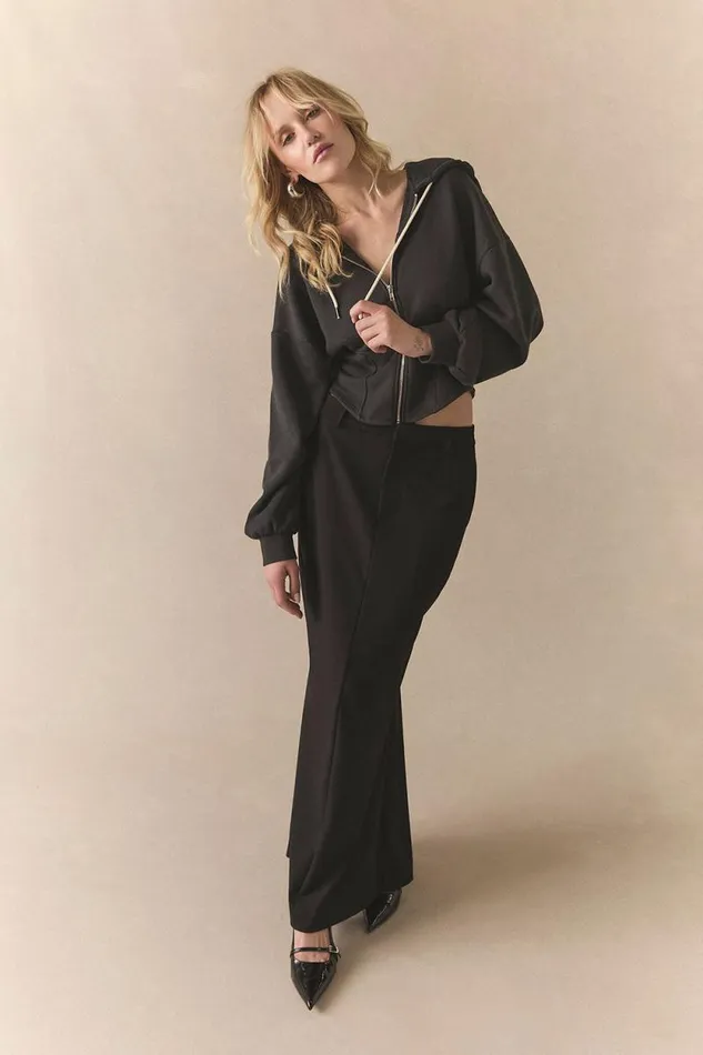 Womens Chaser Brand Loungewear Alden Licorice Maxi Skirt