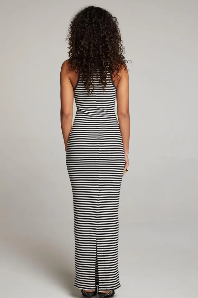 Womens Chaser Brand Loungewear Emma Punk Stripe Maxi Dress