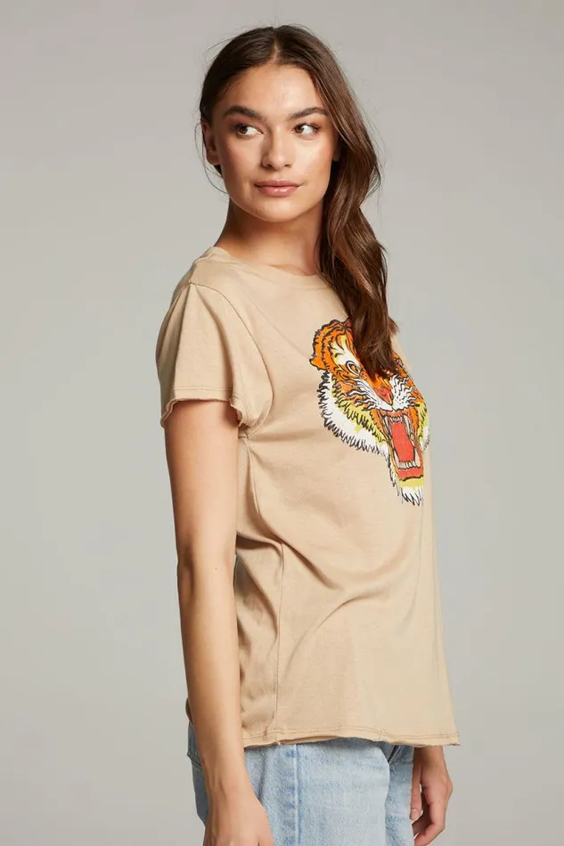 Womens Chaser Brand Music Tiger Tee