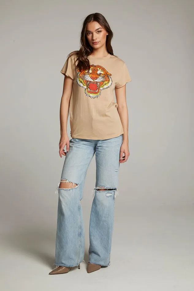 Womens Chaser Brand Music Tiger Tee