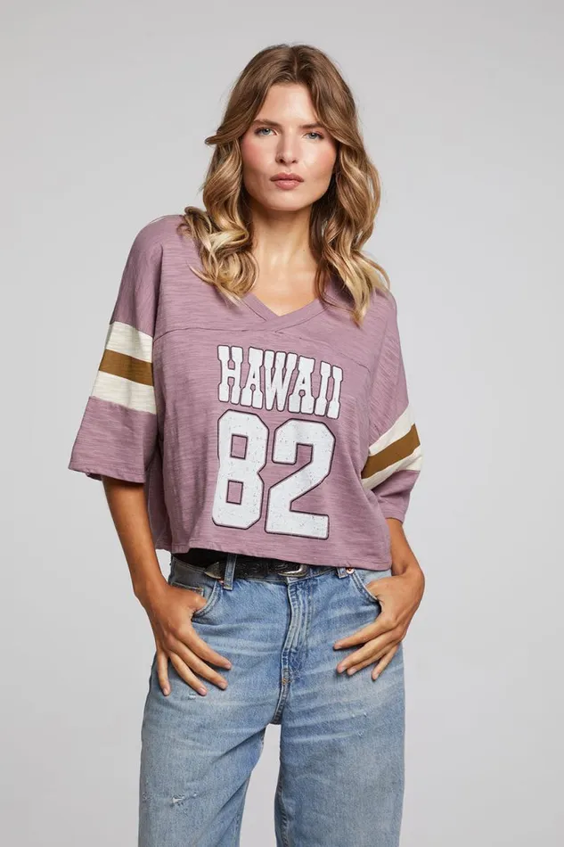 Womens Chaser Brand Tops Hawaii 82 Tee