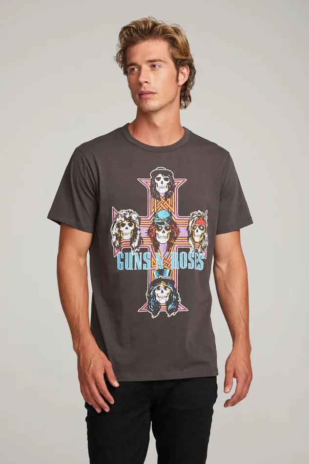 WomensMens Chaser Brand Music Guns 039n Roses Paradise City Mens Tee