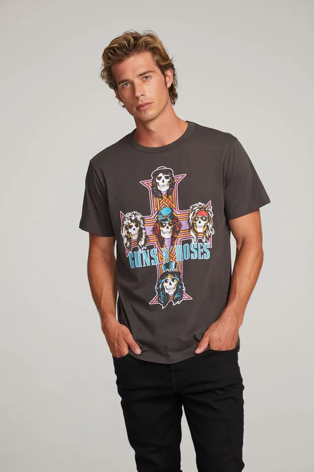 WomensMens Chaser Brand Music Guns 039n Roses Paradise City Mens Tee