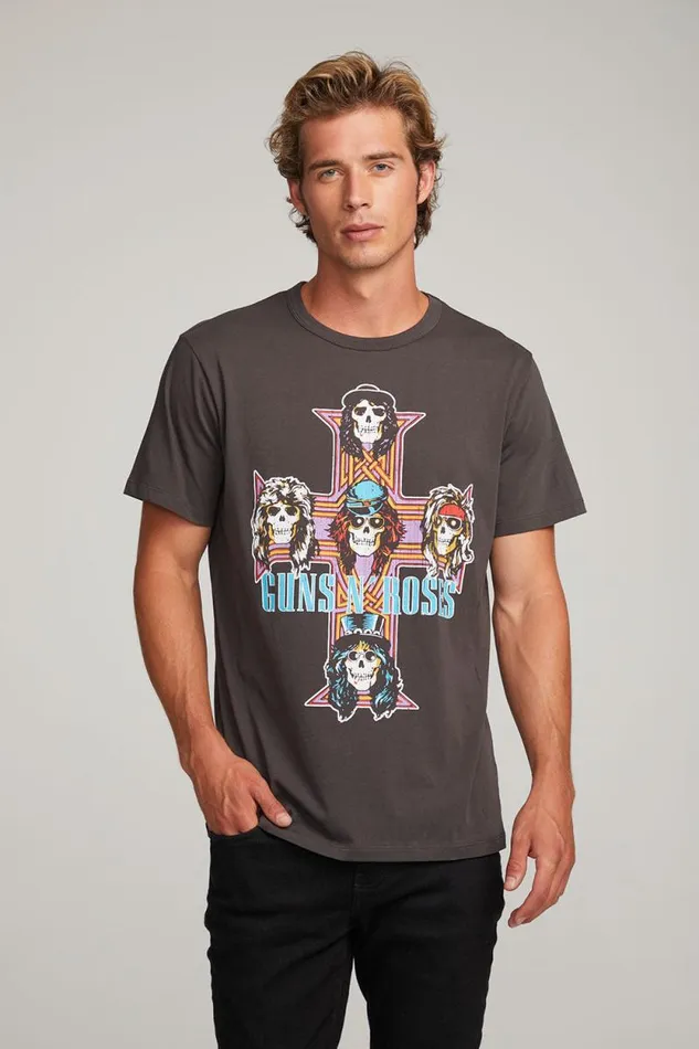 WomensMens Chaser Brand Music Guns 039n Roses Paradise City Mens Tee