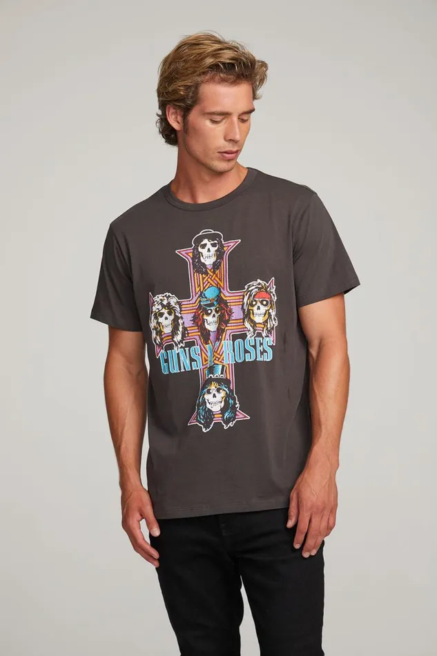 WomensMens Chaser Brand Music Guns 039n Roses Paradise City Mens Tee