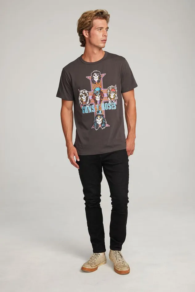 WomensMens Chaser Brand Music Guns 039n Roses Paradise City Mens Tee
