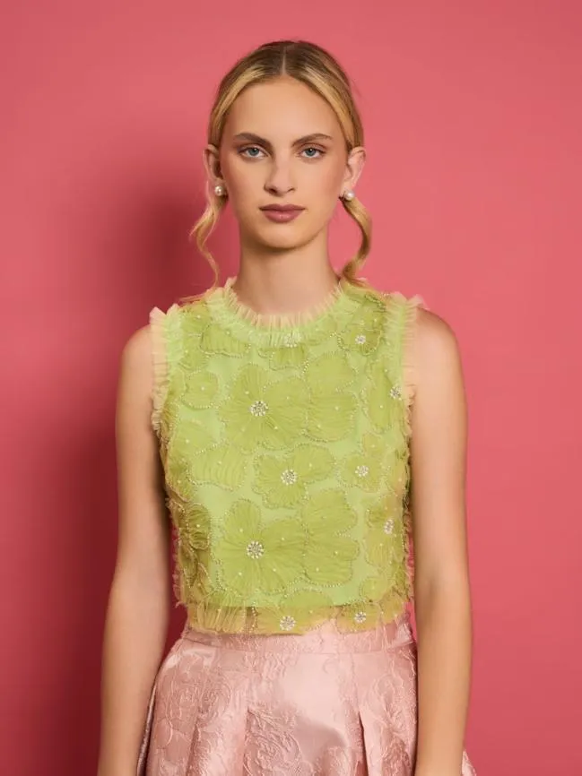 Womenswear DREAM Harmony Tulle Top Pickle Green Sister Jane