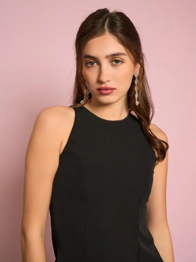 Womenswear Palace Fitted Mini Dress Coal Black Sister Jane Womenswear Palace Fitted Mini Dress Coal Black Sister Jane