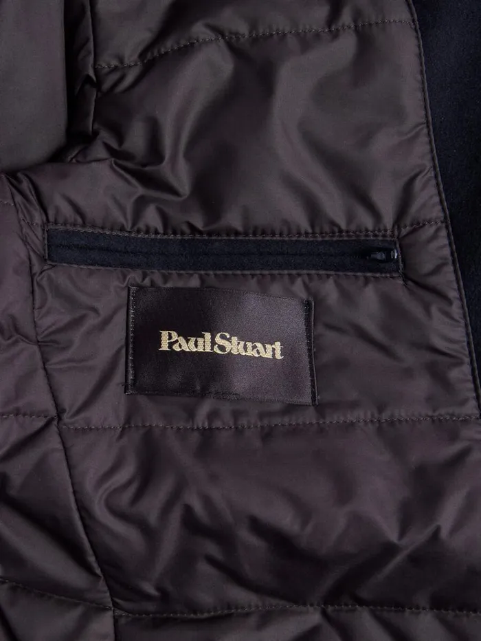 Wool and Cashmere Hybrid Blazer Navy Men Paul Stuart Outerwear