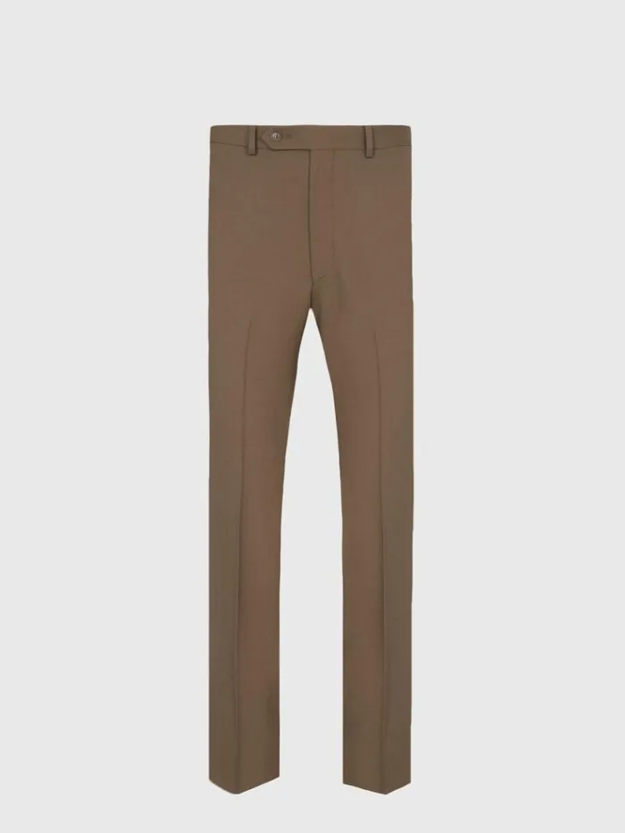 Wool Twill James Dress Trouser Mink Men Paul Stuart Pants