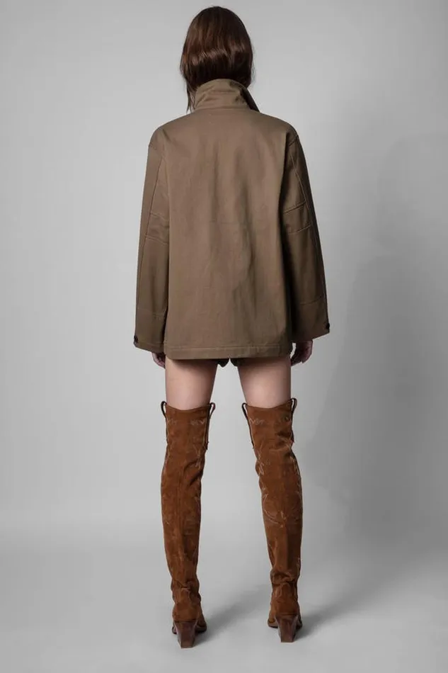 Zadig and Voltaire Jackets KANSAS BROD JKT BROWN 8211 Women