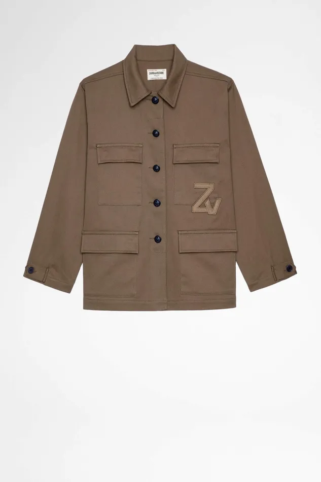 Zadig and Voltaire Jackets KANSAS BROD JKT BROWN 8211 Women