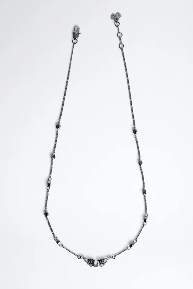 Zadig and Voltaire Jewellery ROCK NECKLACE GUNMETAL 8211 WomenMen