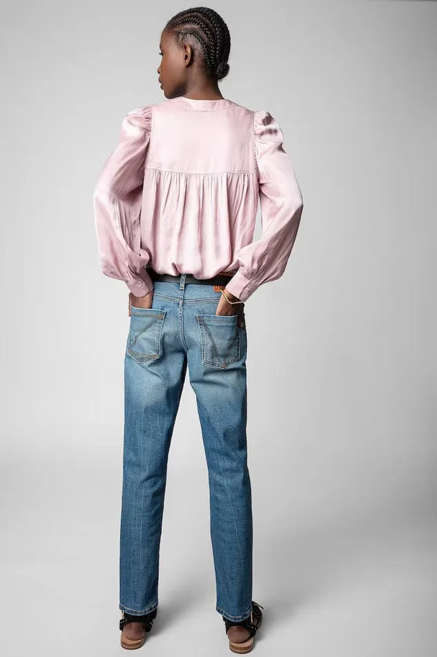 Zadig and Voltaire Shirts and Tops TELIA SATIN ROSE 8211 Women