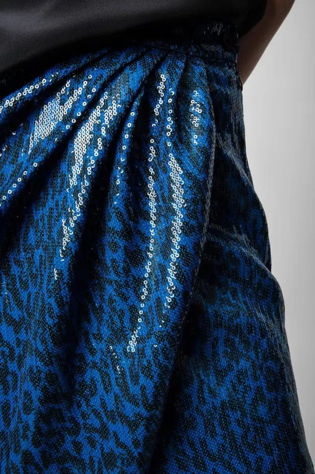 Zadig and Voltaire Skirts and Shorts JAMELIA SEQUIN LEO BLUE 8211 Women Zadig and Voltaire Skirts and Shorts JAMELIA SEQUIN LEO BLUE 8211 Women