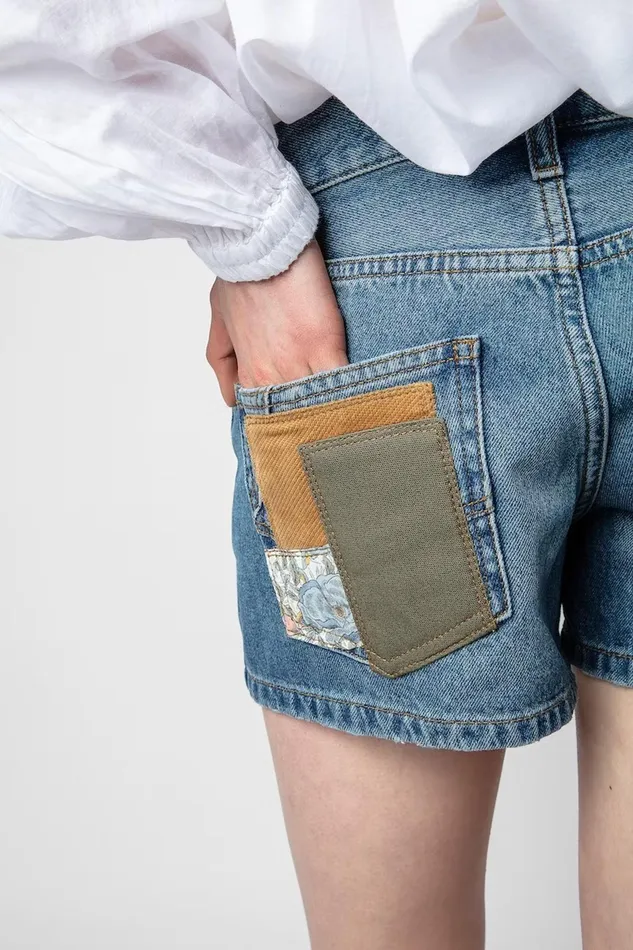 Zadig and Voltaire Skirts and Shorts SINA PATCH DENIM DENIM 8211 Women Zadig and Voltaire Skirts and Shorts SINA PATCH DENIM DENIM 8211 Women