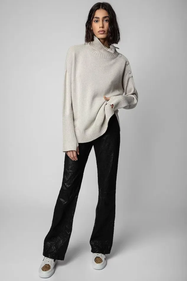 Zadig and Voltaire Sweaters and Knitwear ALMA BIJOUX STONE 8211 Women