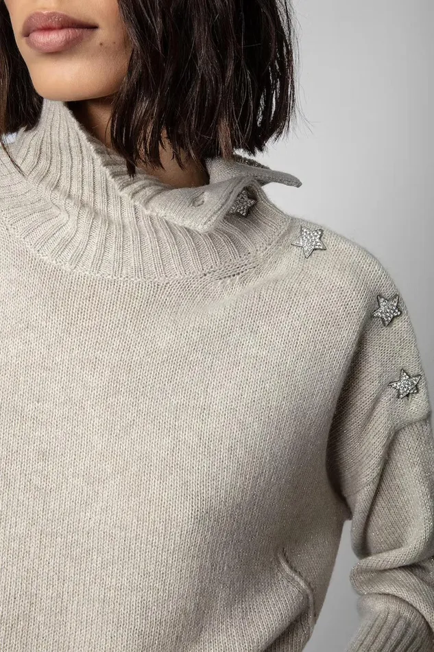 Zadig and Voltaire Sweaters and Knitwear ALMA BIJOUX STONE 8211 Women
