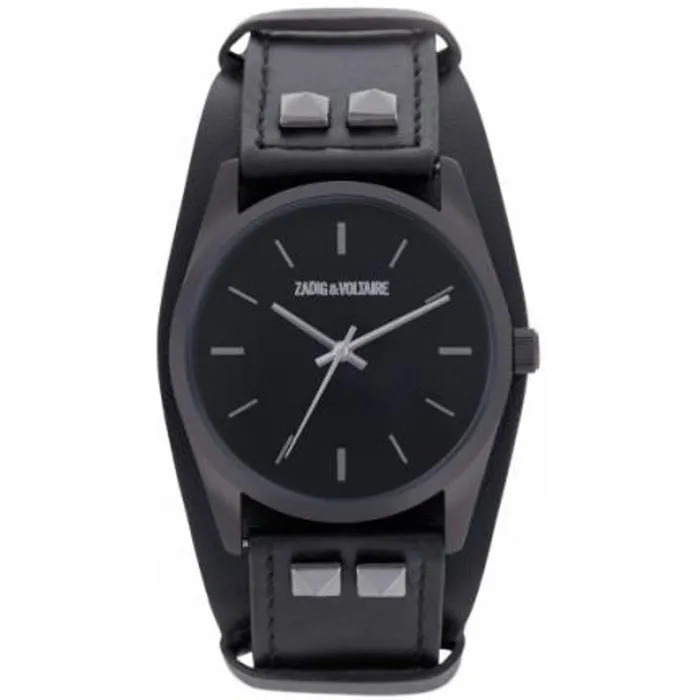 Zadig and Voltaire Watches ZVF601 Black Leather 8211 WomenMen